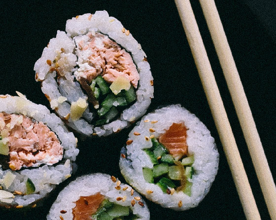 Sushi and Japanese cuisine